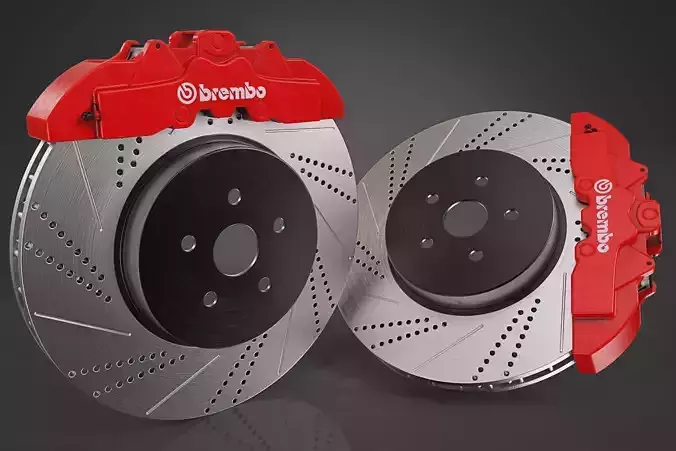 Brake Disc Brembo Free 3D model