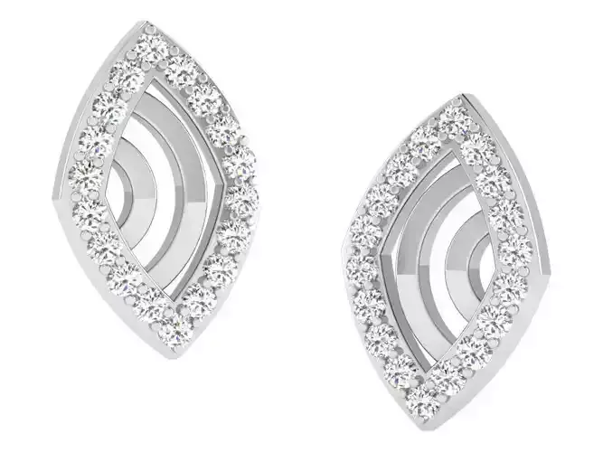 Marquise Shaped Earrings With Diamonds 2