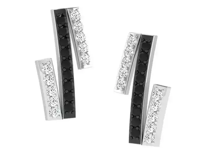 Earrings With Diamonds and Gems 2