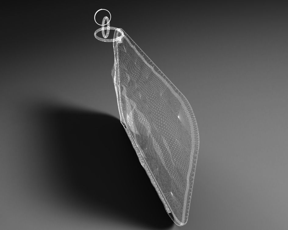 Eye keychain 3D print model_9