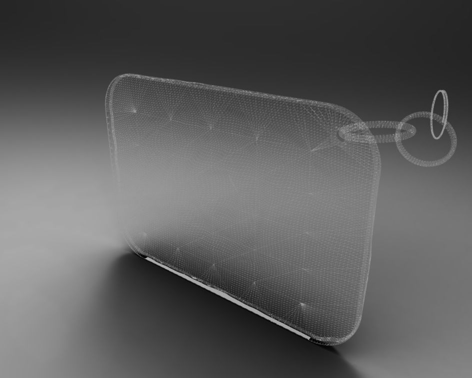 Eye keychain 3D print model_8