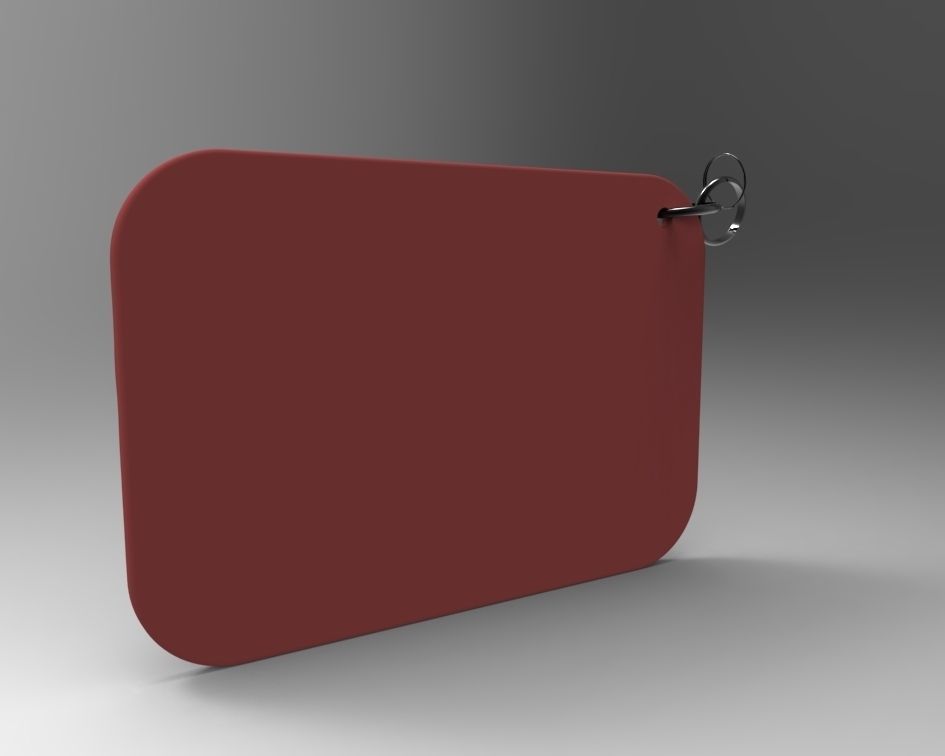 Eye keychain 3D print model_4