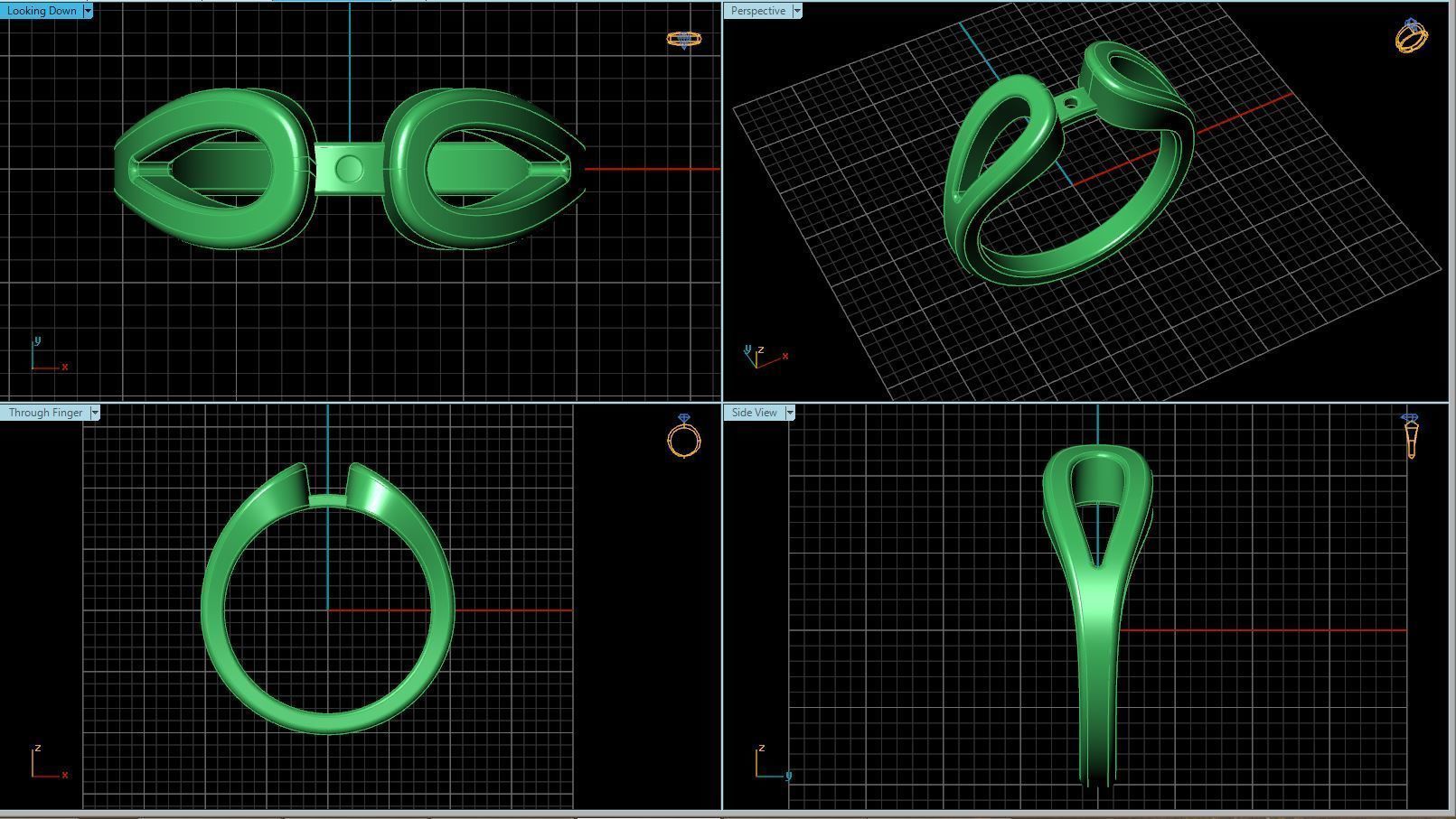 Engagement Ring 3 3D print model_1