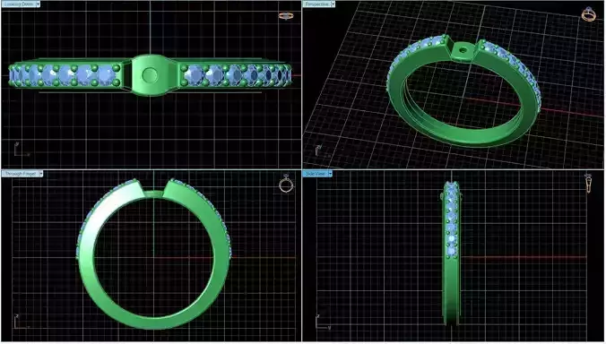 Engagement Ring With Diamonds 232