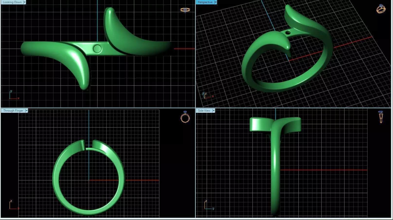 Engagement Ring  3D print model_0