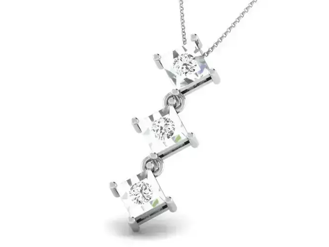 Silver Pendant With Diamonds 4