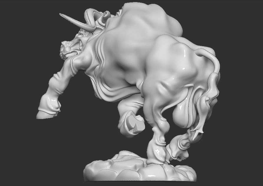 Bullock 3D print model_9