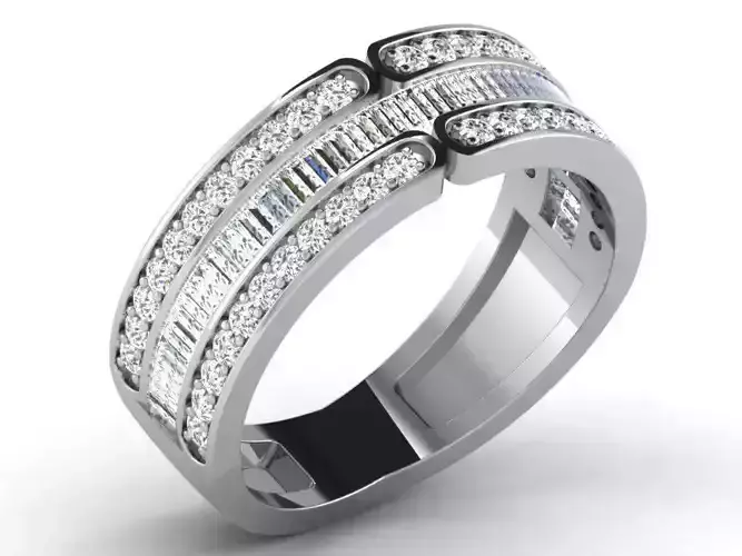 Silver Engagement Ring With Diamonds 28