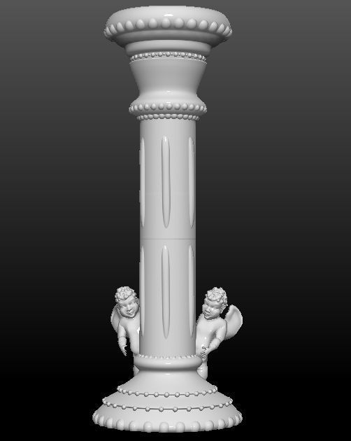 Candlestick candle holder 3D print model_1