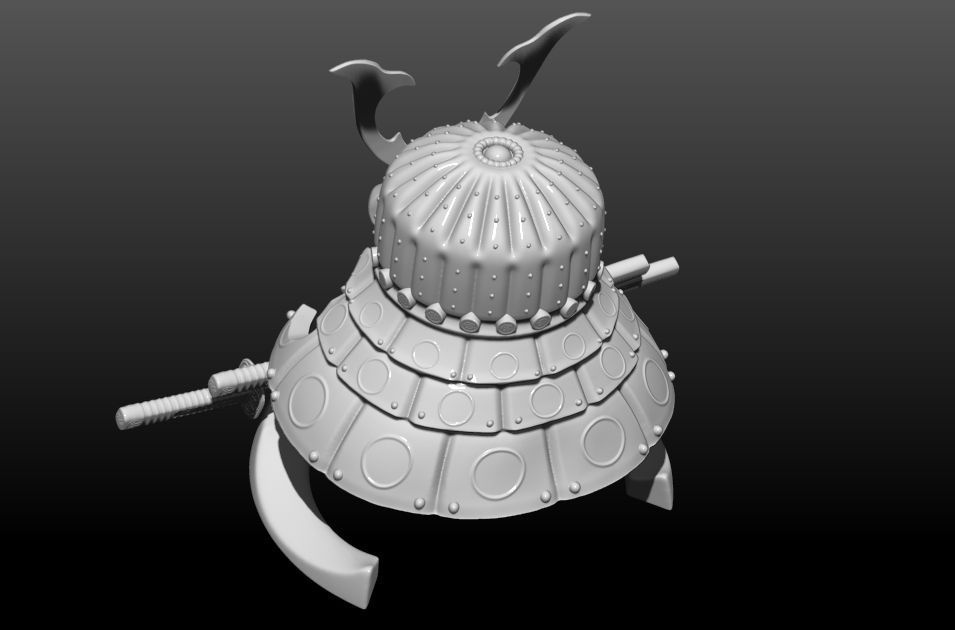 Samurai Helmets 3D print model_3