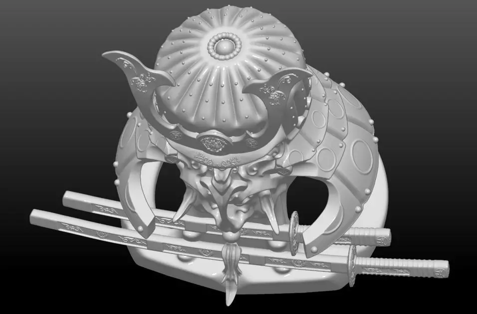 Samurai Helmets 3D print model_0