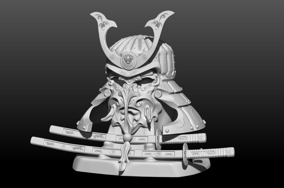 Samurai Helmets 3D print model_2