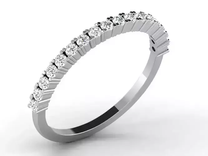 Silver Thin Rings With Diamonds 1
