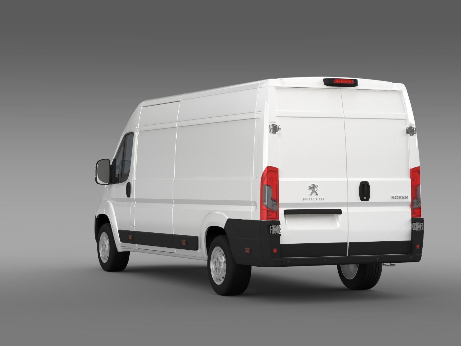 Peugeot Boxer Van L4H2 2017 3D model_6