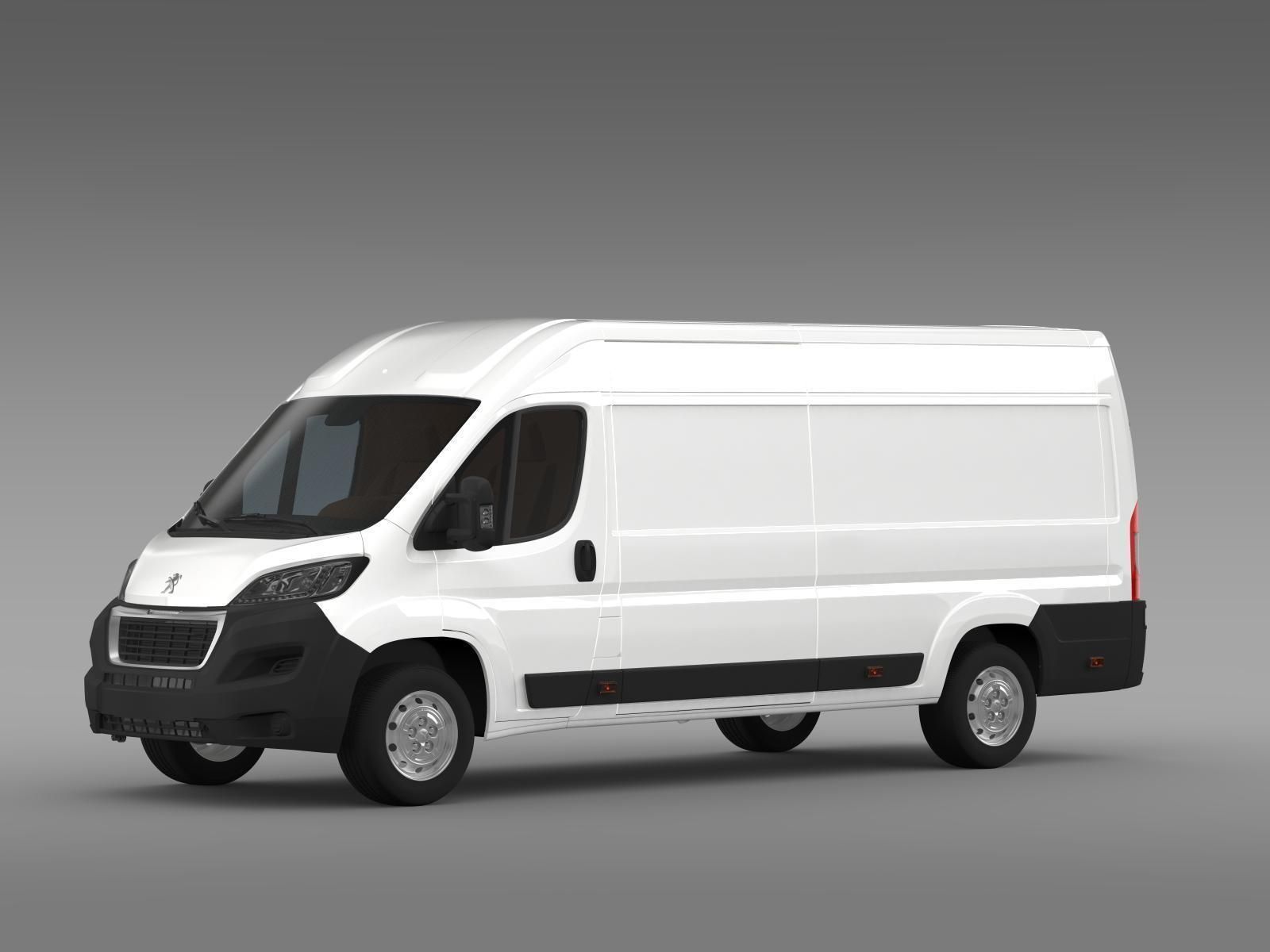 Peugeot Boxer Van L4H2 2017 3D model_3