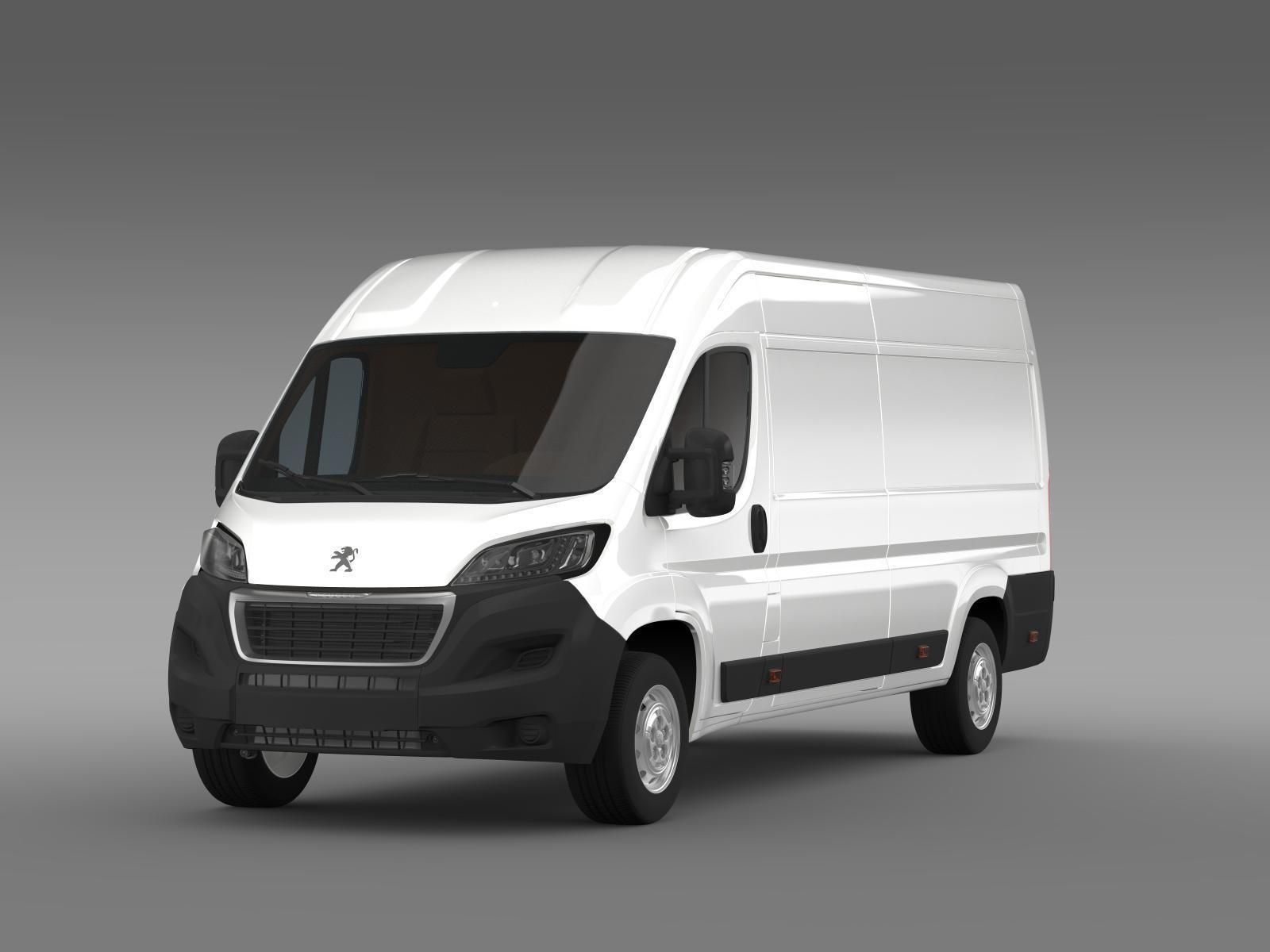 Peugeot Boxer Van L4H2 2017 3D model_1