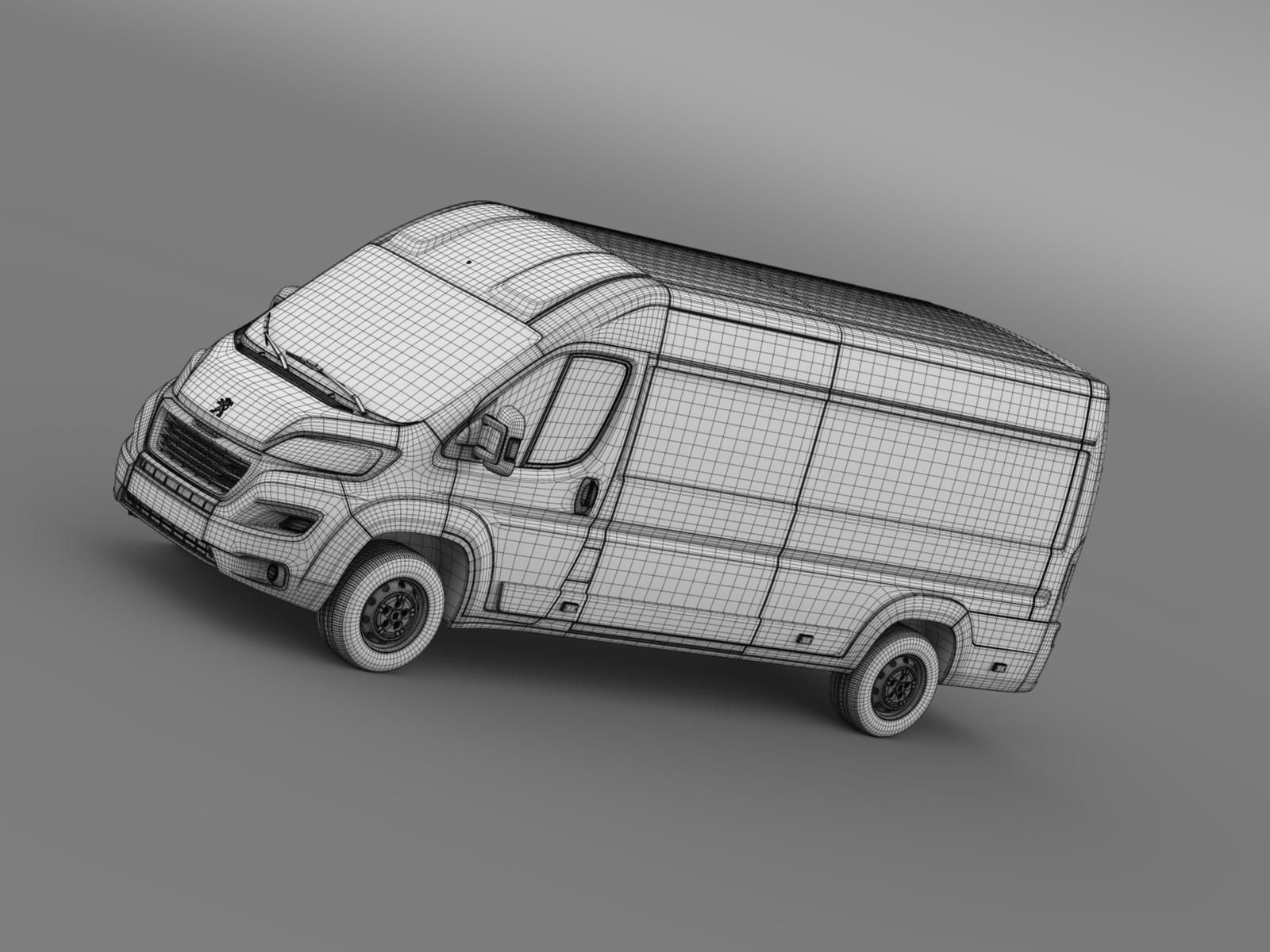 Peugeot Boxer Van L4H2 2017 3D model_16