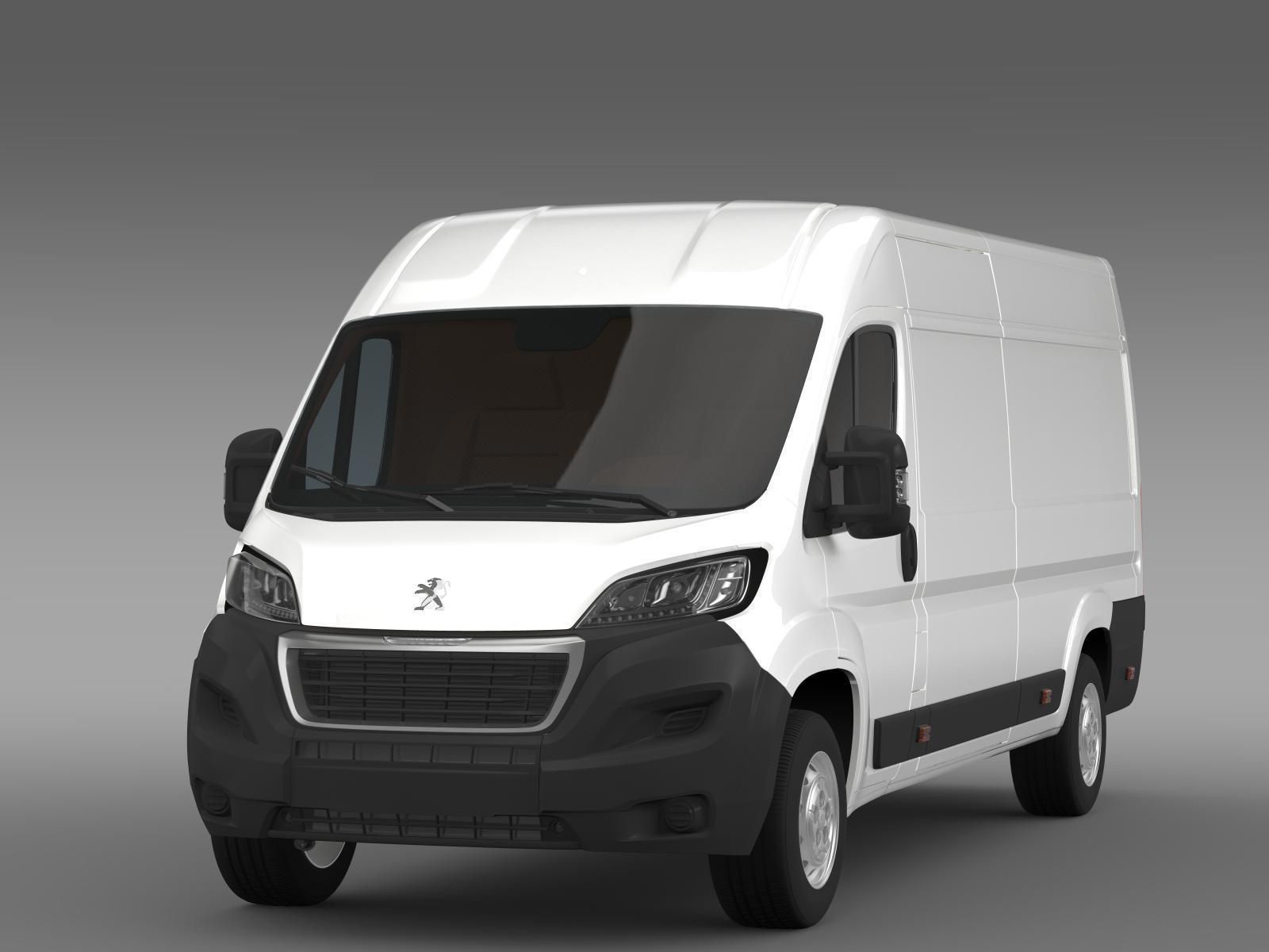 Peugeot Boxer Van L4H2 2017 3D model_4
