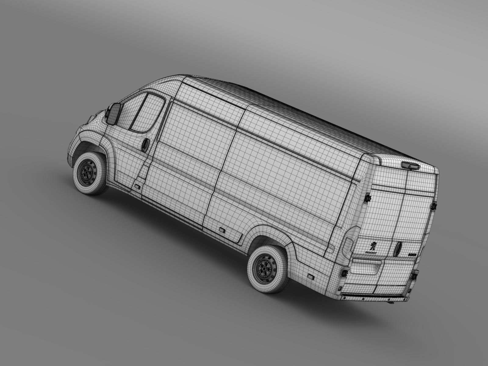 Peugeot Boxer Van L4H2 2017 3D model_18