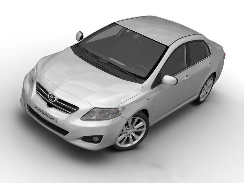 Toyota Corolla 2008 3D model_7