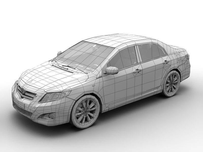 Toyota Corolla 2008 3D model_12