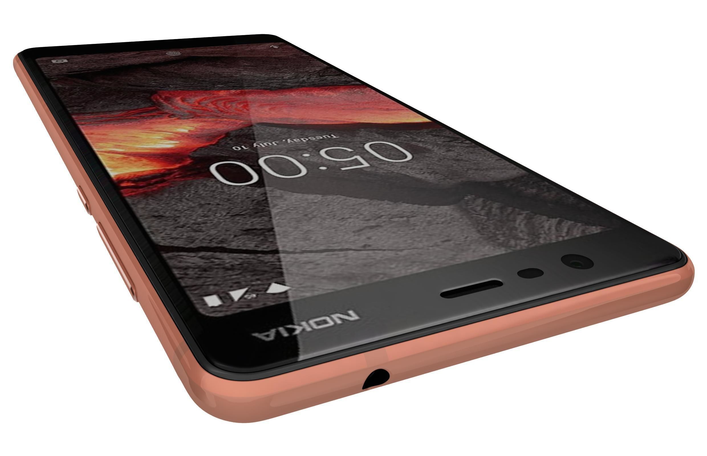 Nokia 5 1 Copper 3D model_7