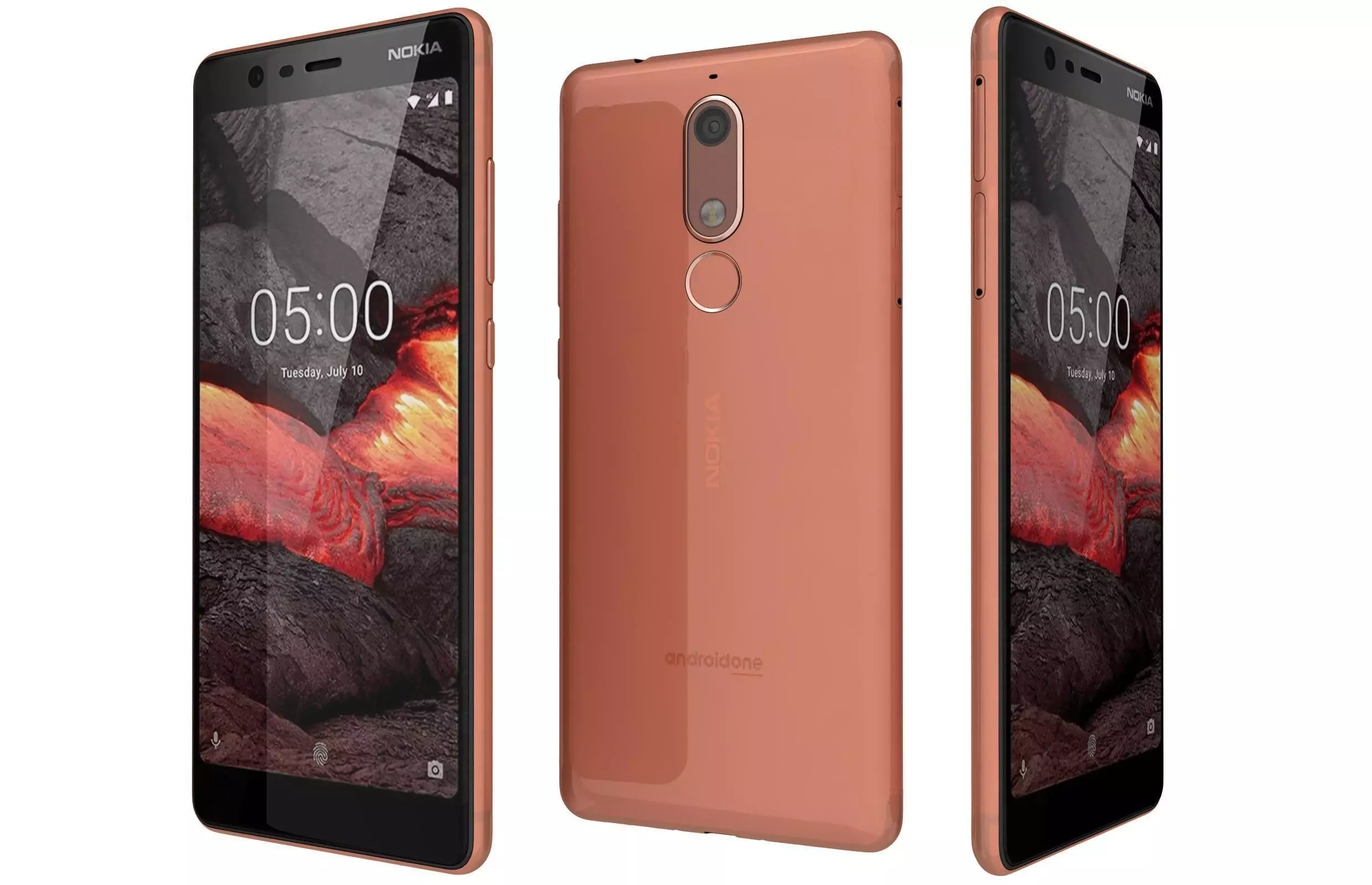 Nokia 5 1 Copper 3D model_0