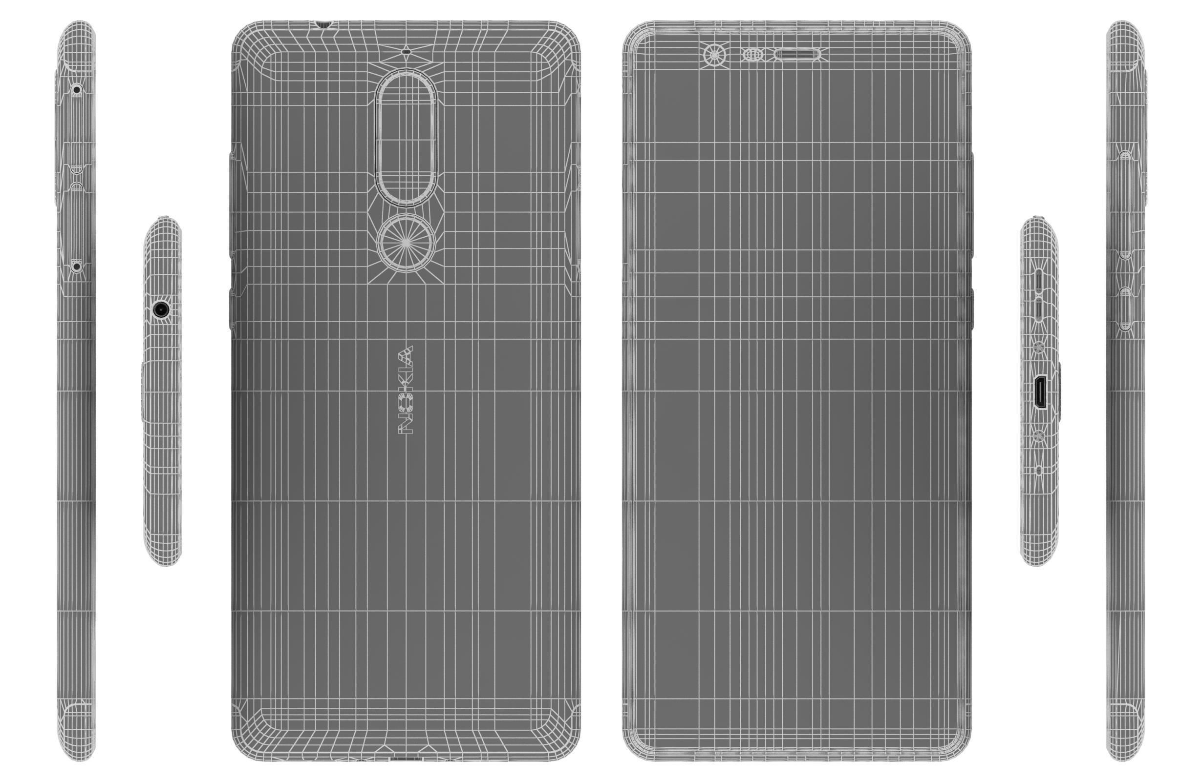 Nokia 5 1 All Colors 3D model_31