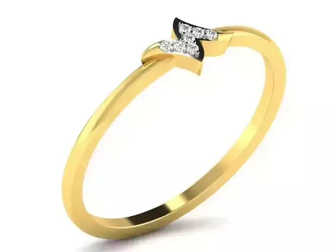 Gold Engagement Ring With Diamonds 4
