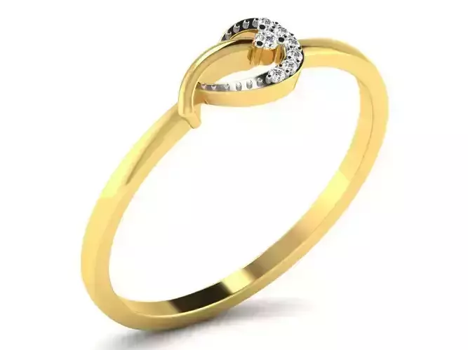 Gold Engagement Ring With Diamonds 19