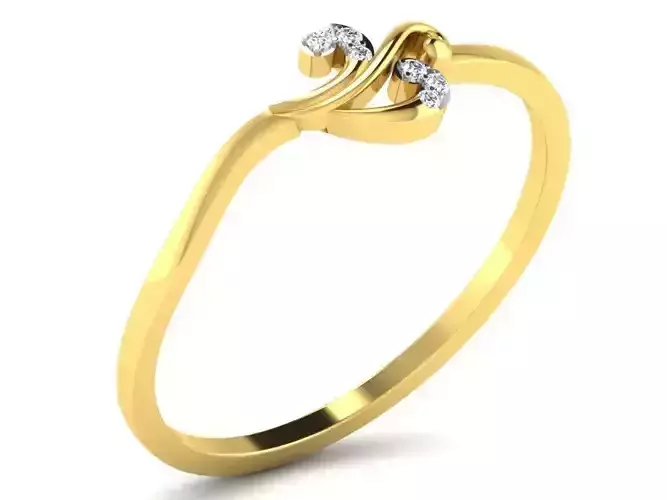 Gold Engagement Ring With Diamonds 22