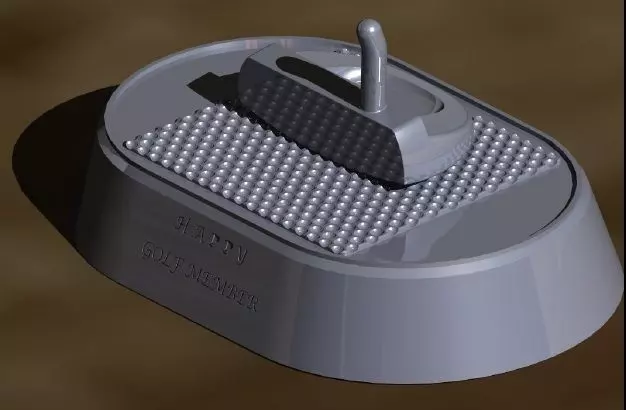 Golf Trophy Free 3D model
