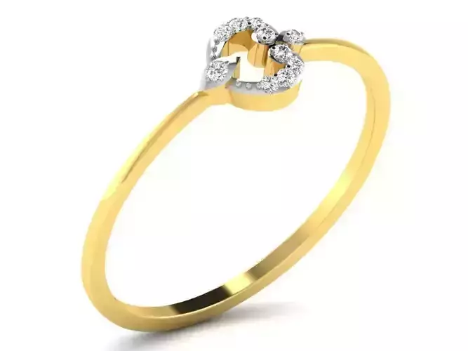 Gold Engagement Ring With Diamonds 25