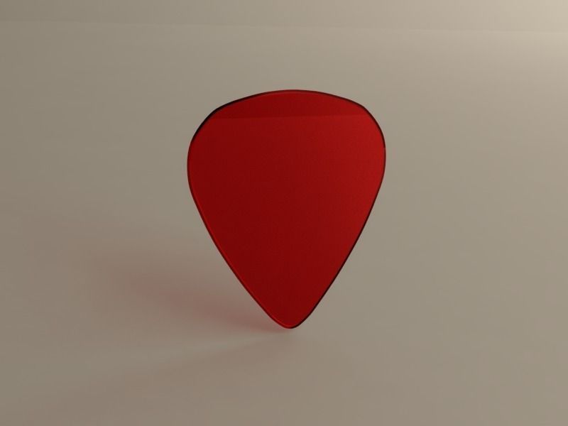 Guitar pick Medium free 3D model 3D printable | CGTrader