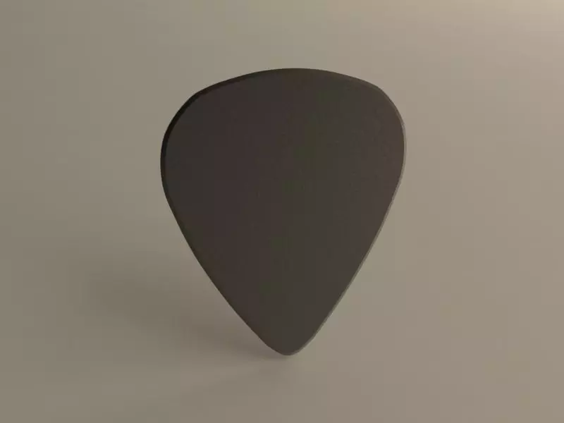 Guitar pick Medium Free 3D print model
