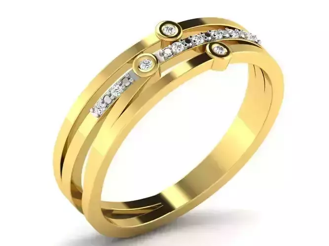 Gold Engagement Ring With Diamonds 40