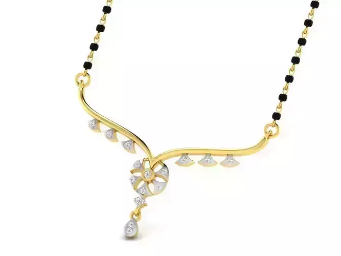 Gold Necklace With Diamonds 8
