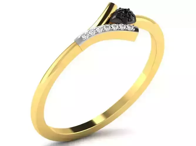 Gold Engagement Ring With Diamonds 41