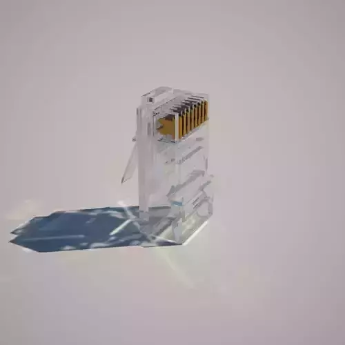 8P8C RJ-45 Ethernet connector 3D model