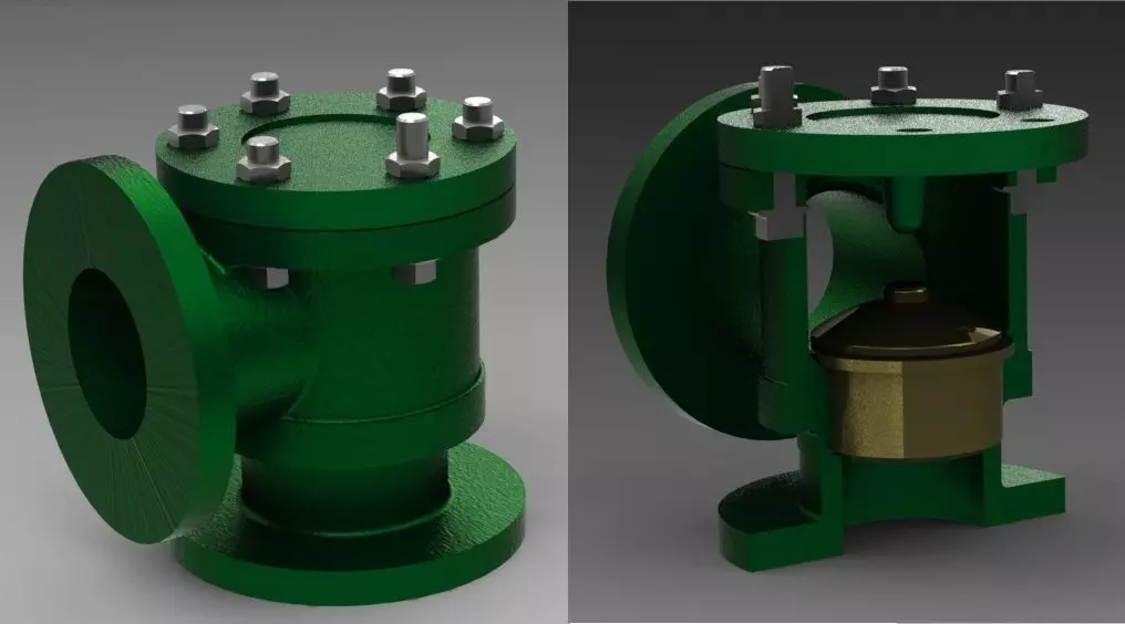 Non return Valve Free 3D model