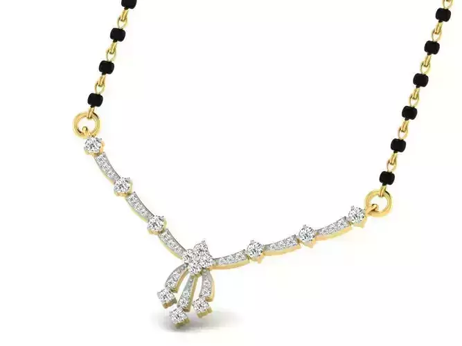 Gold Necklace With Diamonds 20