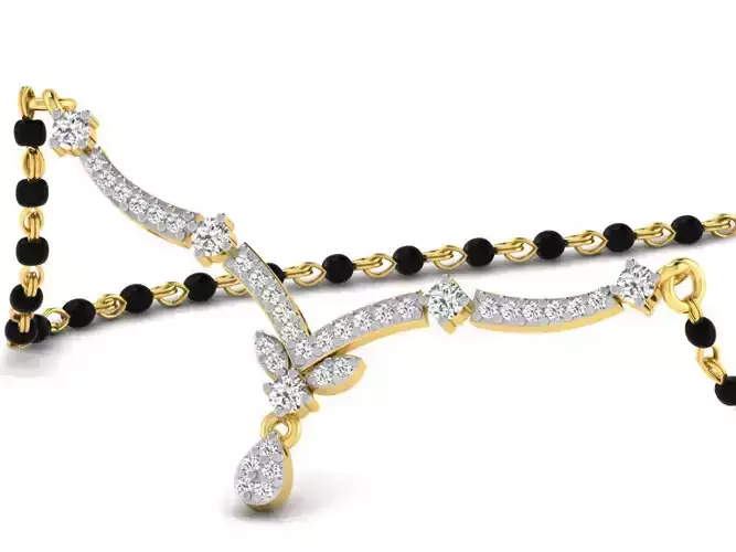 Gold Necklace With Diamonds 21