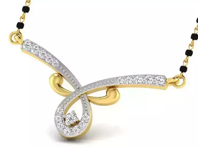 Gold Necklace With Diamonds 27