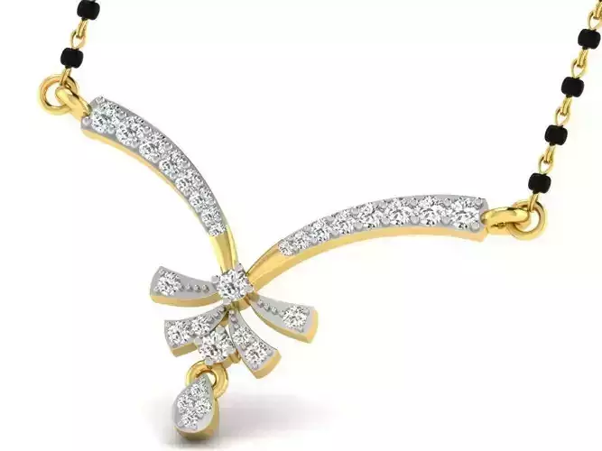 Gold Necklace With Diamonds 28