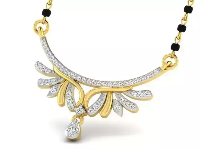 Gold Necklace With Diamonds 30