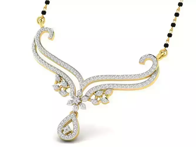 Gold Necklace With Diamonds 32