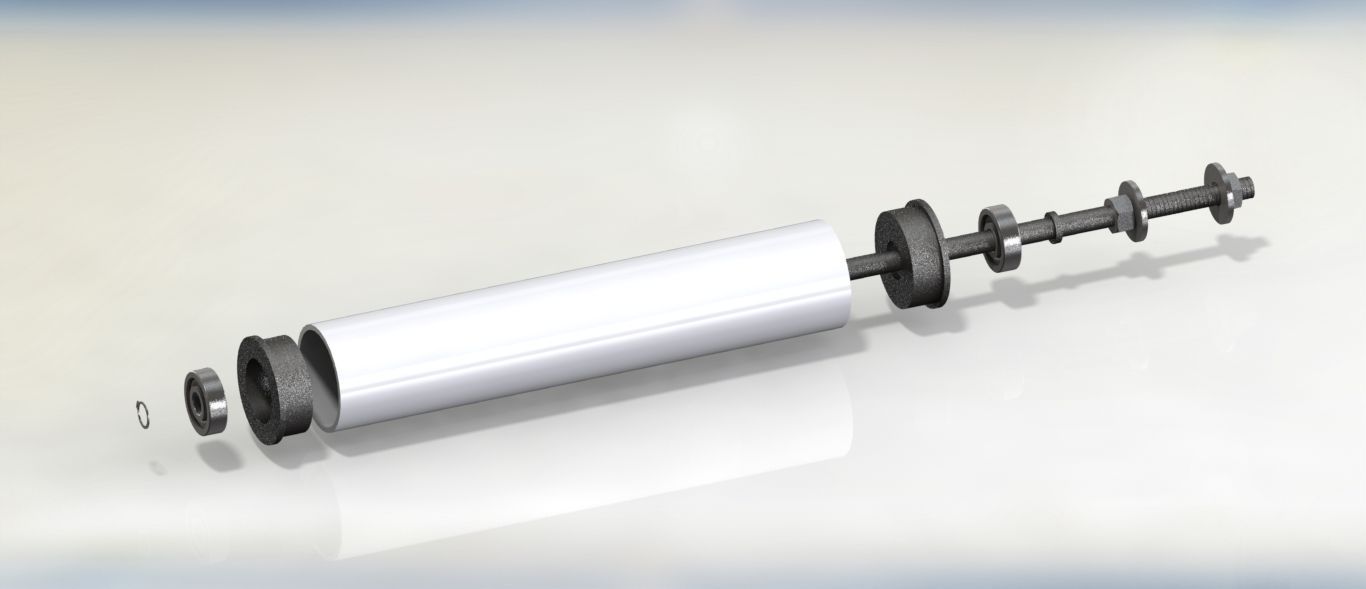 Paper Slitting Machine Free 3D model_13