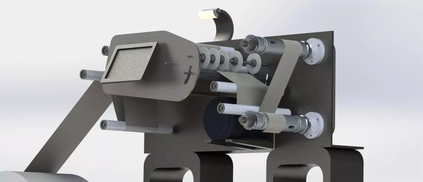 Paper Slitting Machine Free 3D model_0