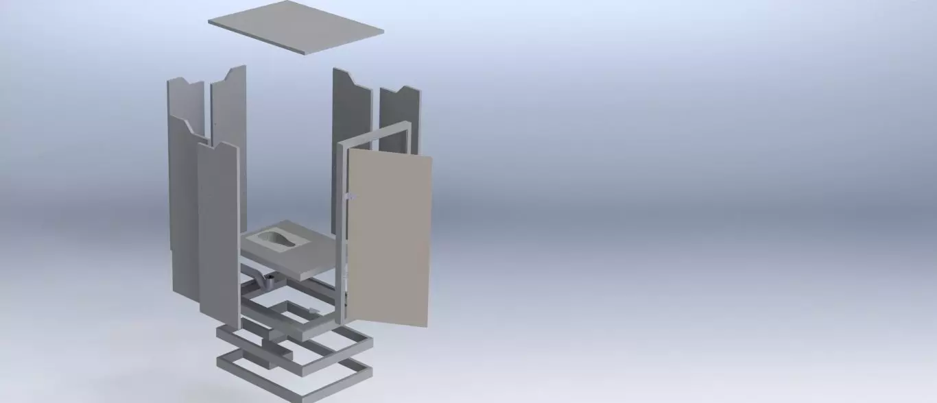 Rural Easy to Assemble Lavatory Free 3D model