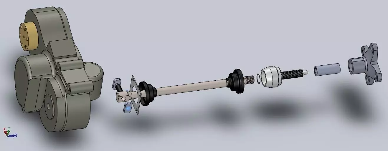 Manual Transmission for ATV Free 3D model